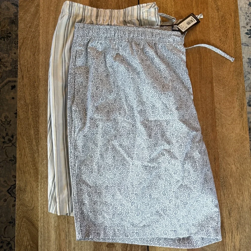 Hart Schaffner Marx Loungewear Pajama Shorts (2) Pair 100% Cotton Size 4XB